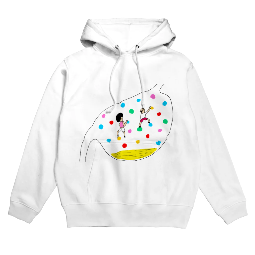 花くまゆうさくのボルダリング（体内） Hoodie