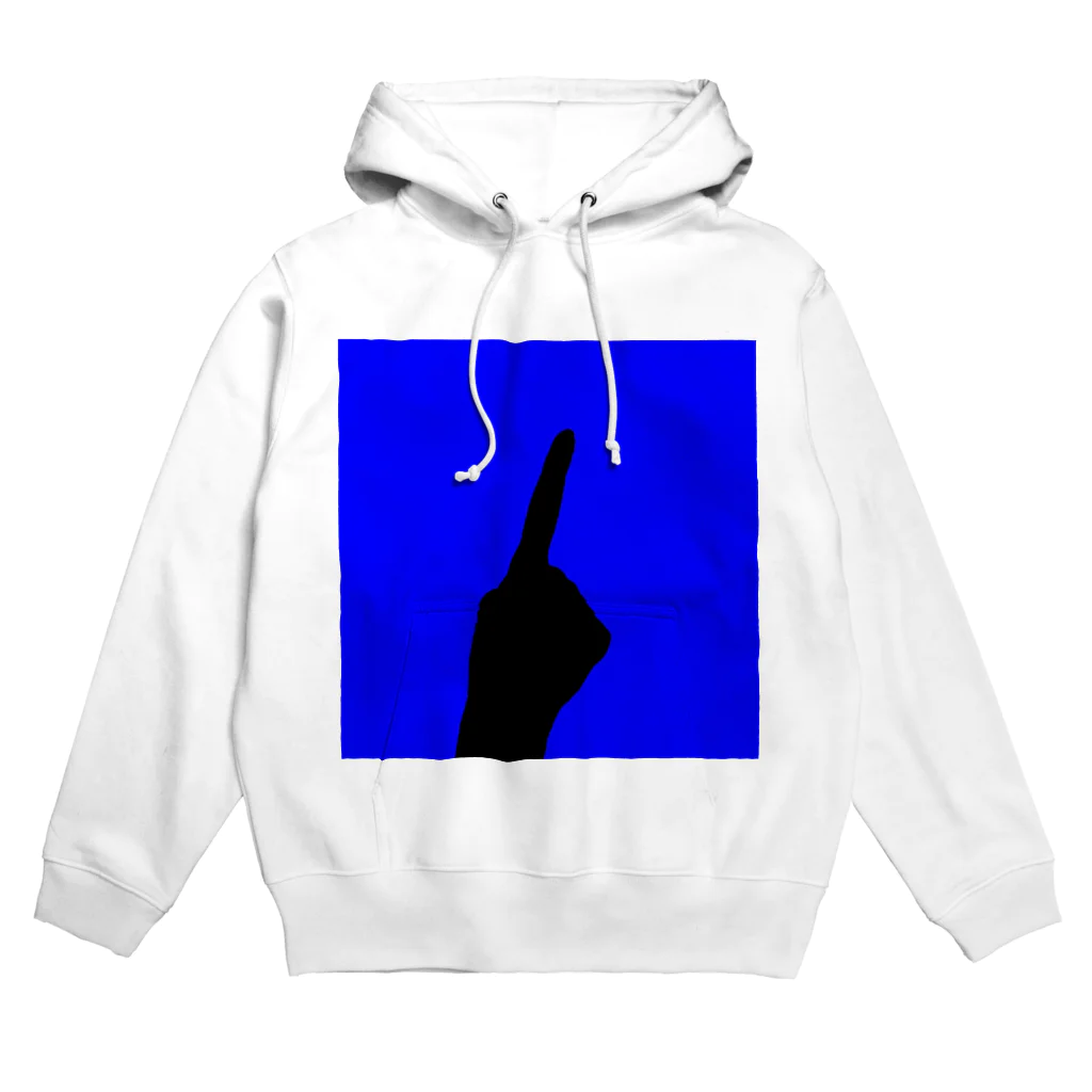 QB🦖のワンハンド・ブルー Hoodie