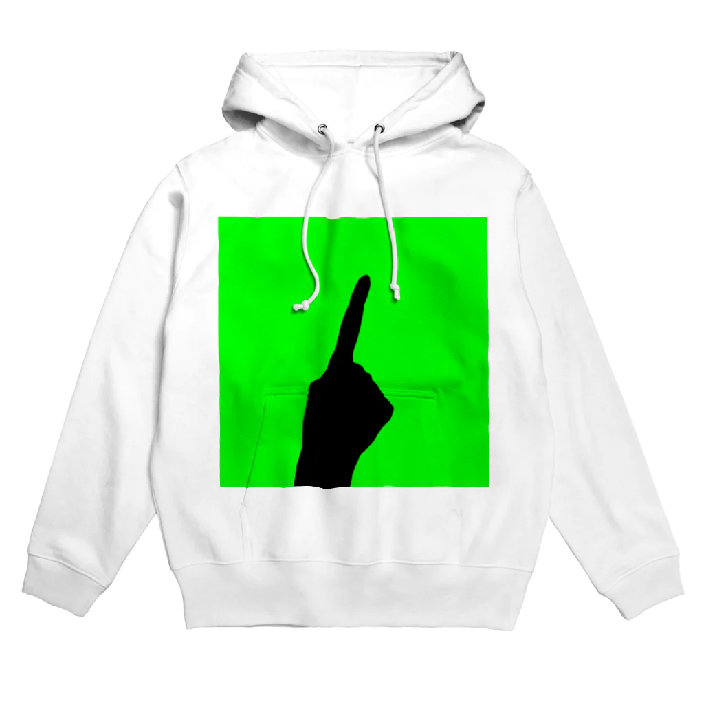 QB🦖のワンハンド・グリーン Hoodie