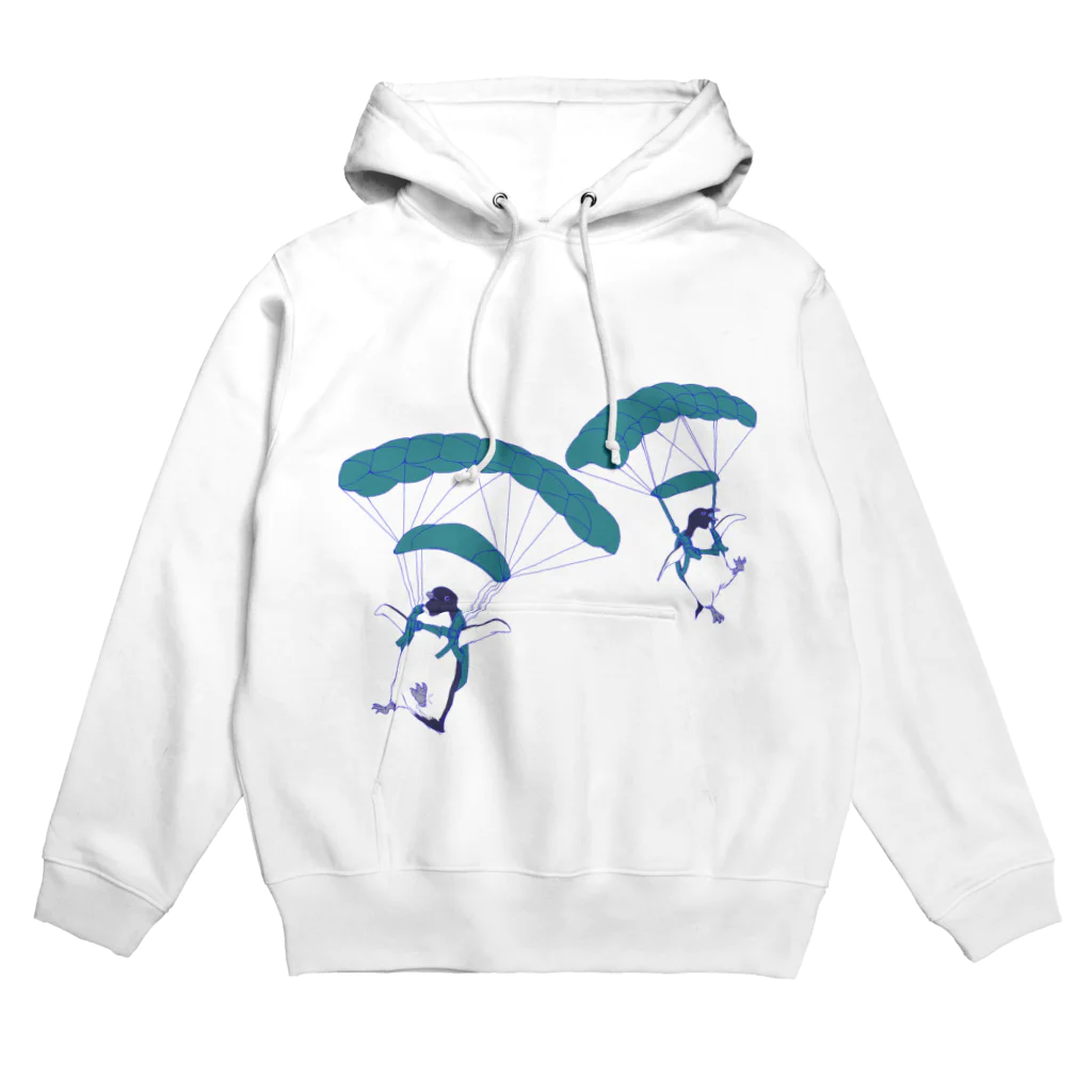 N谷スタジオのペンギンスカイダイバーズ（飛行機なし） Hoodie