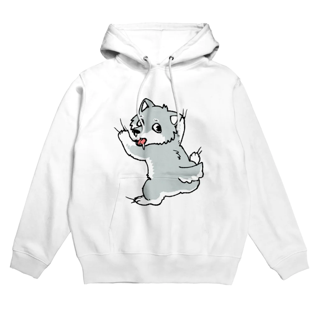 キママイヌ屋のはりつき たれめおおかみくん Hoodie