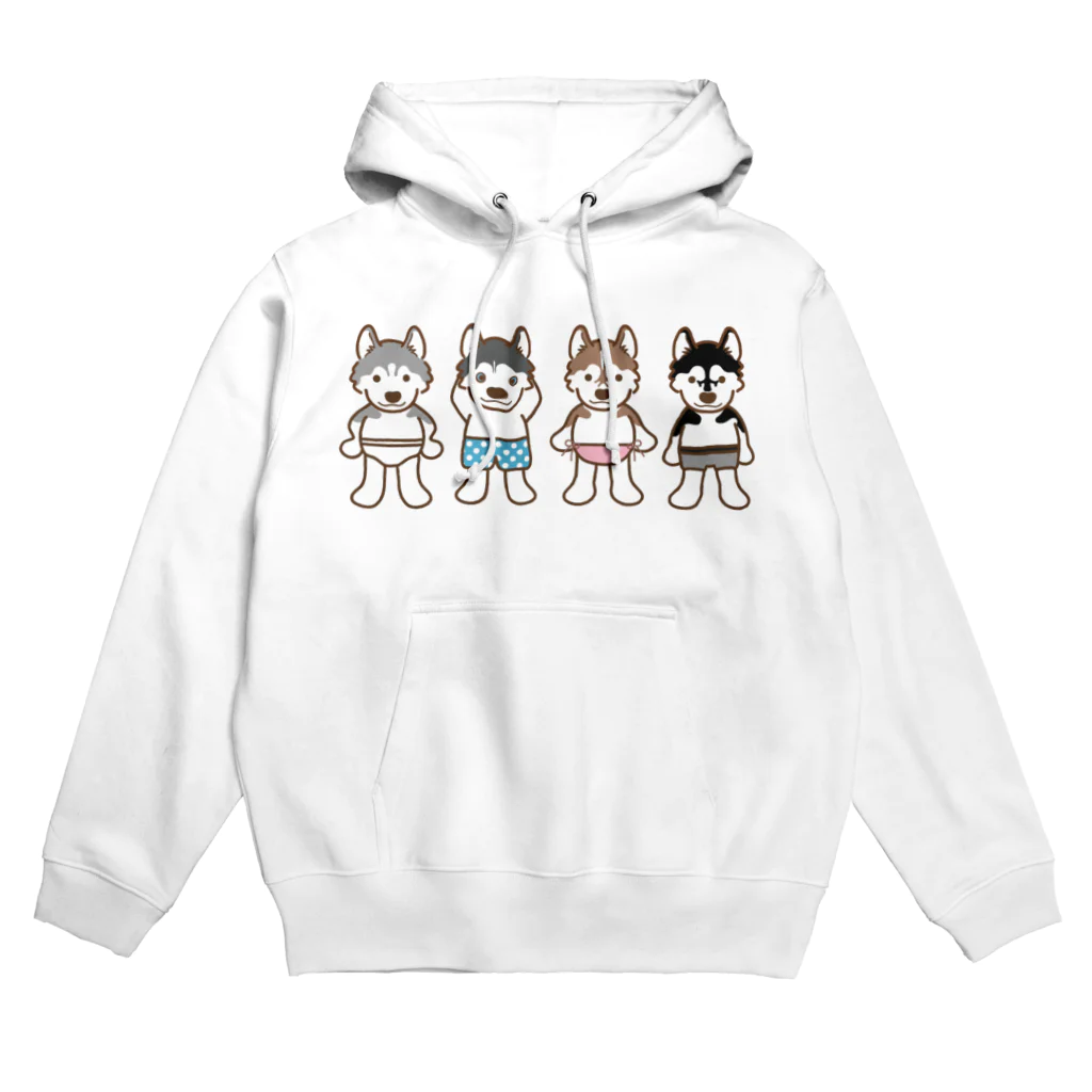  HUS×HUSのおパンツハスキー2 Hoodie