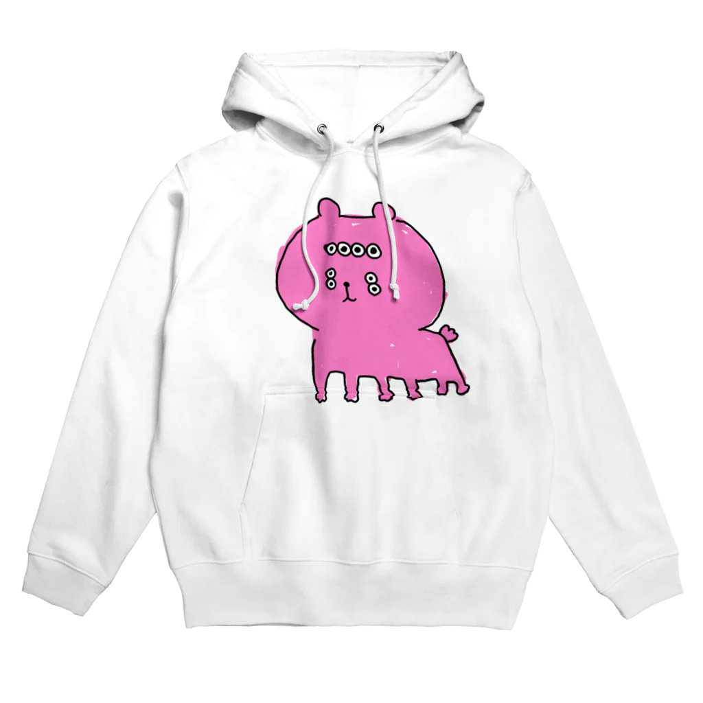 へなちょこしょっぷのもんすたーくまちゃん(ピンク) Hoodie