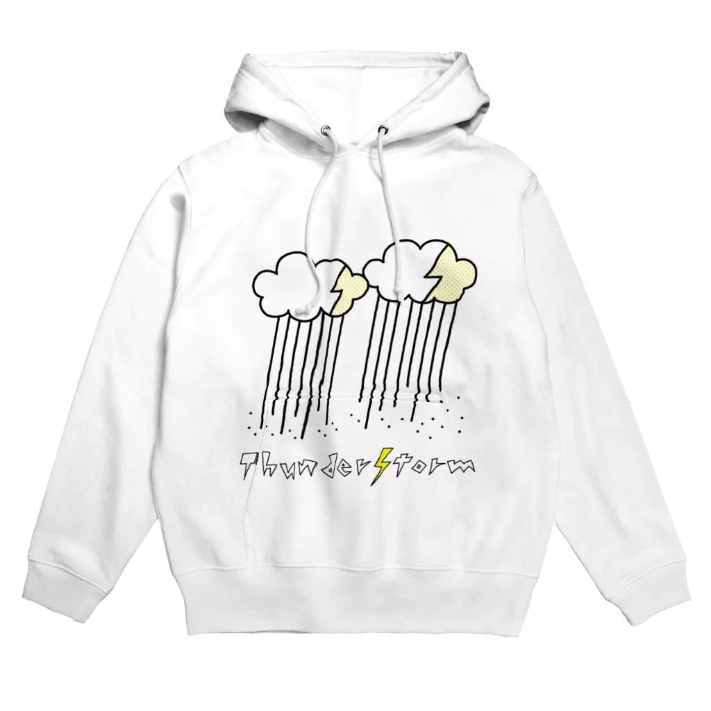 kima-maniのThunderStorm(ブラック) Hoodie