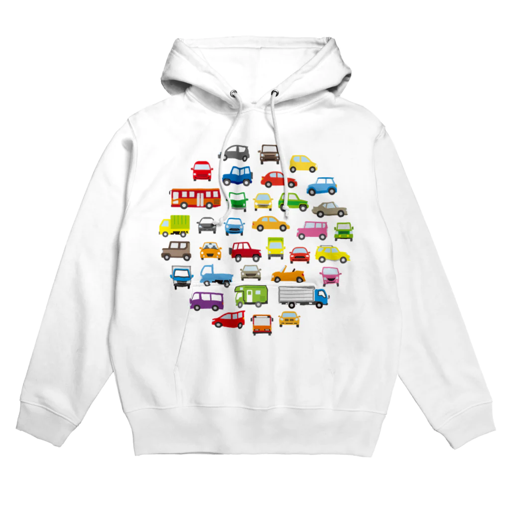 かわいいデザインのグッズ屋さんの色んな車のサークルギャラリー Hoodie