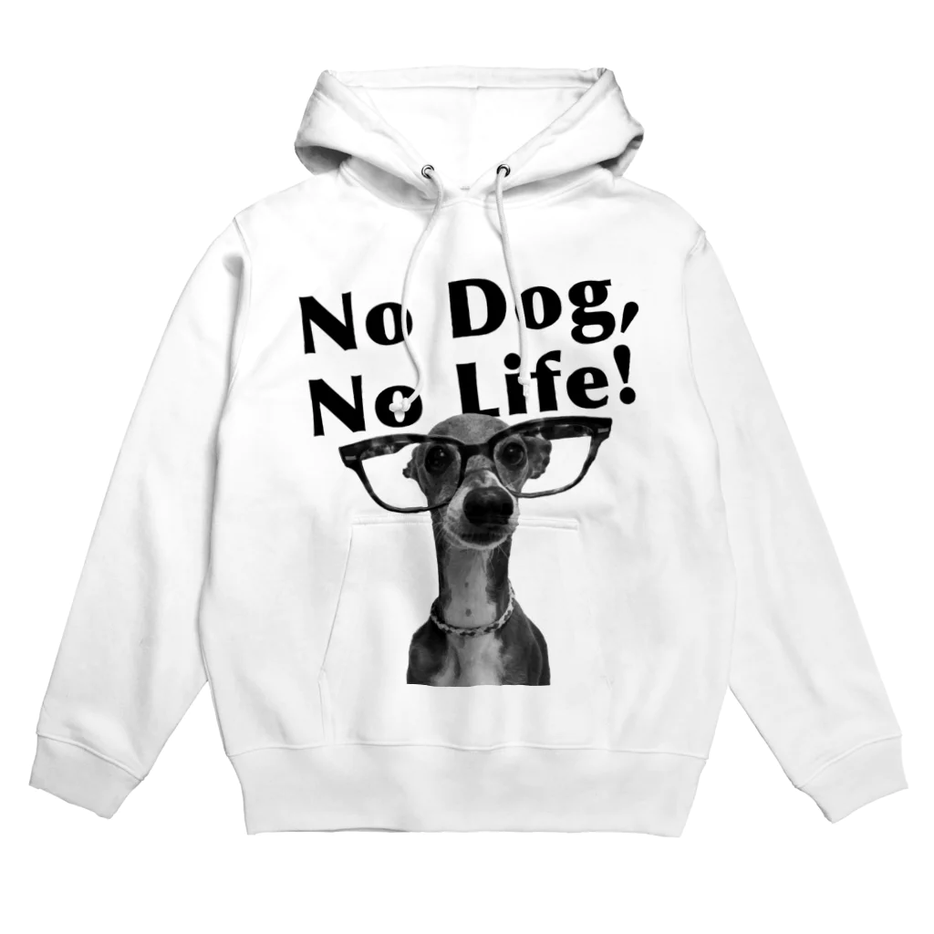 イロハのNo dog,No life! 黒 パーカー