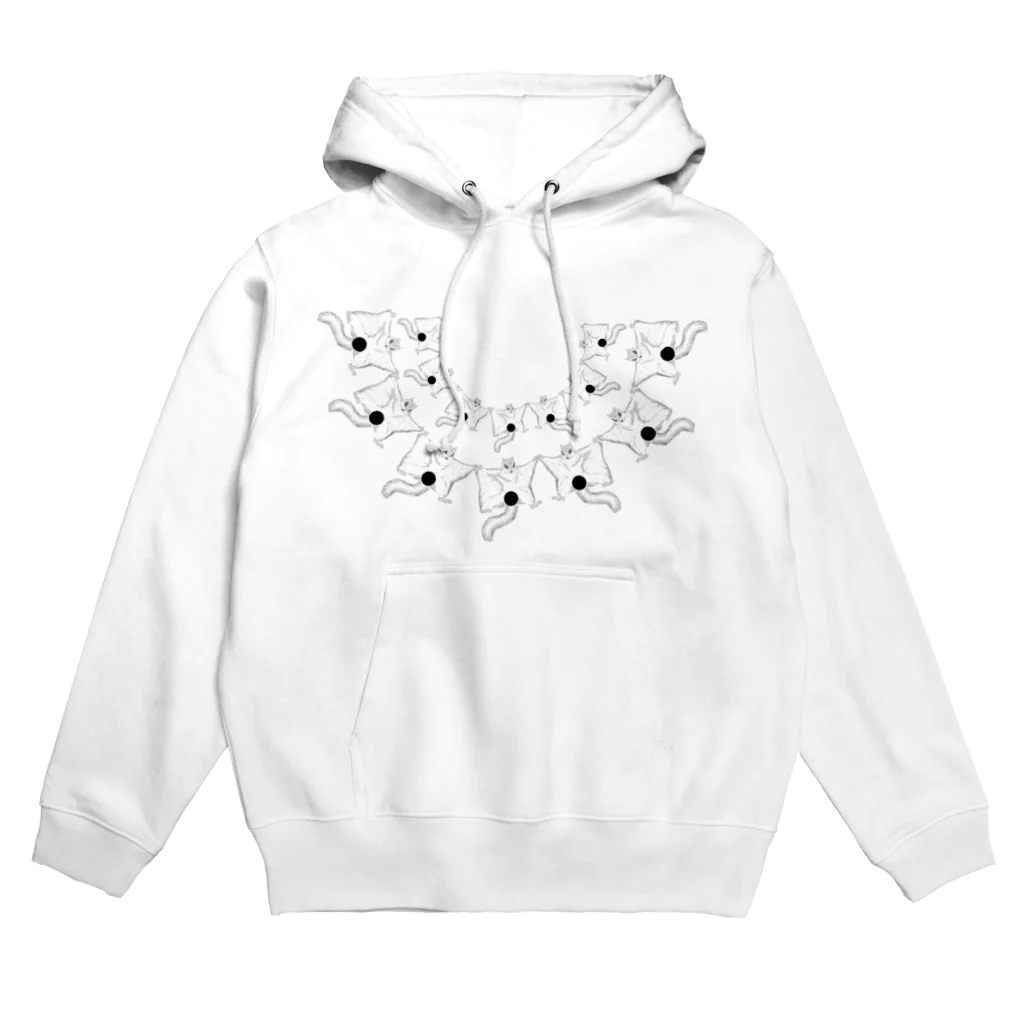 やわらかウール100％の変態モモンガ編隊 Hoodie