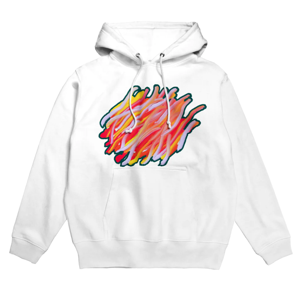 ミリの炎のoil Hoodie