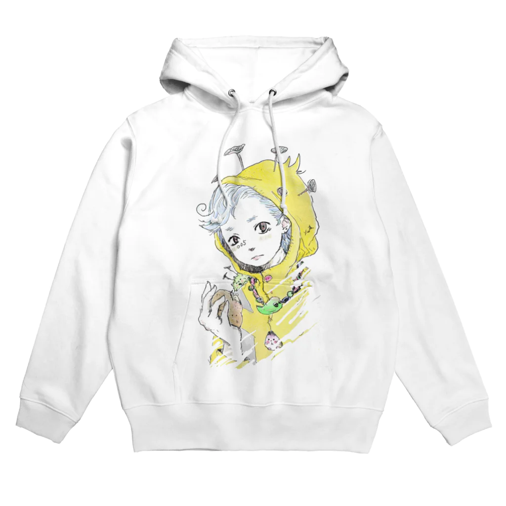 ゆ。のレインコート君 Hoodie