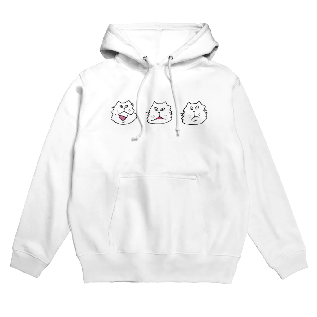 TOSANEKOのにらめっこ　しろ Hoodie