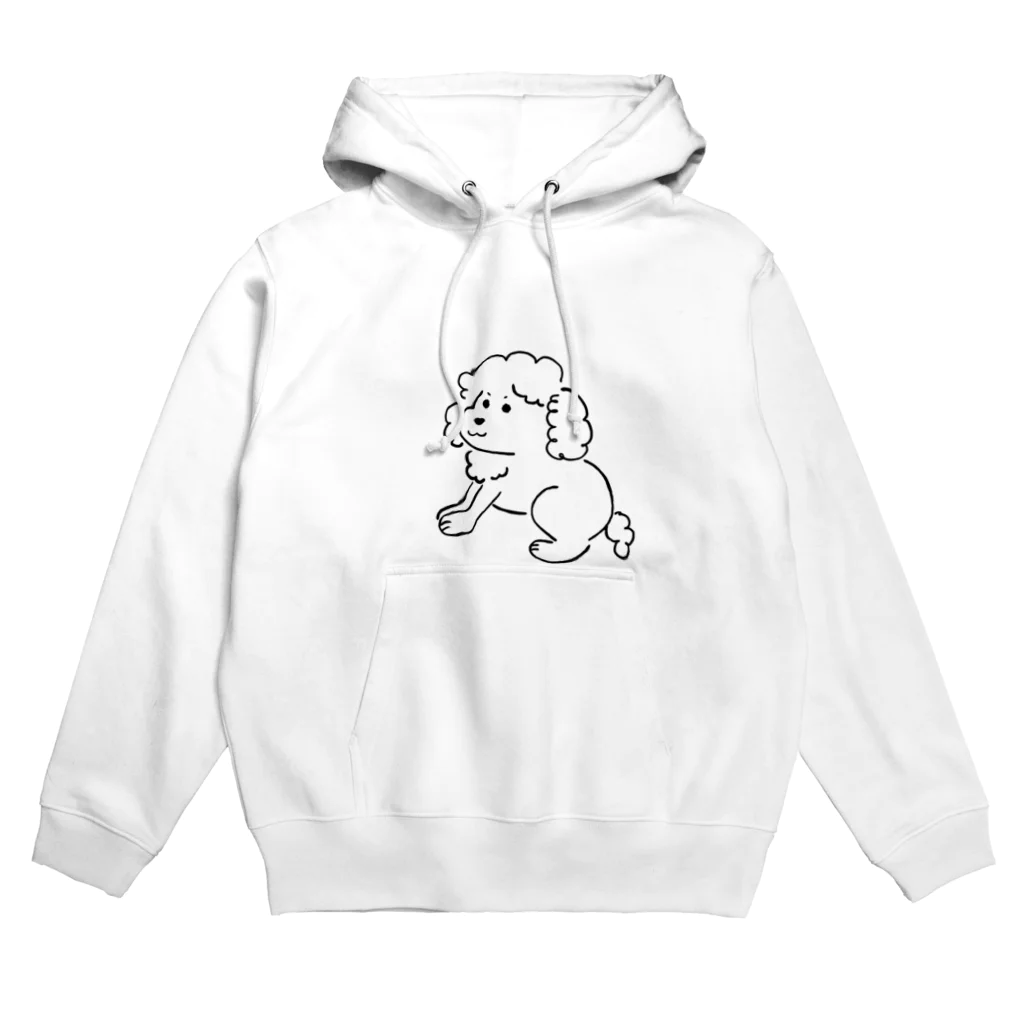 もりながまこのシンプルプードル Hoodie