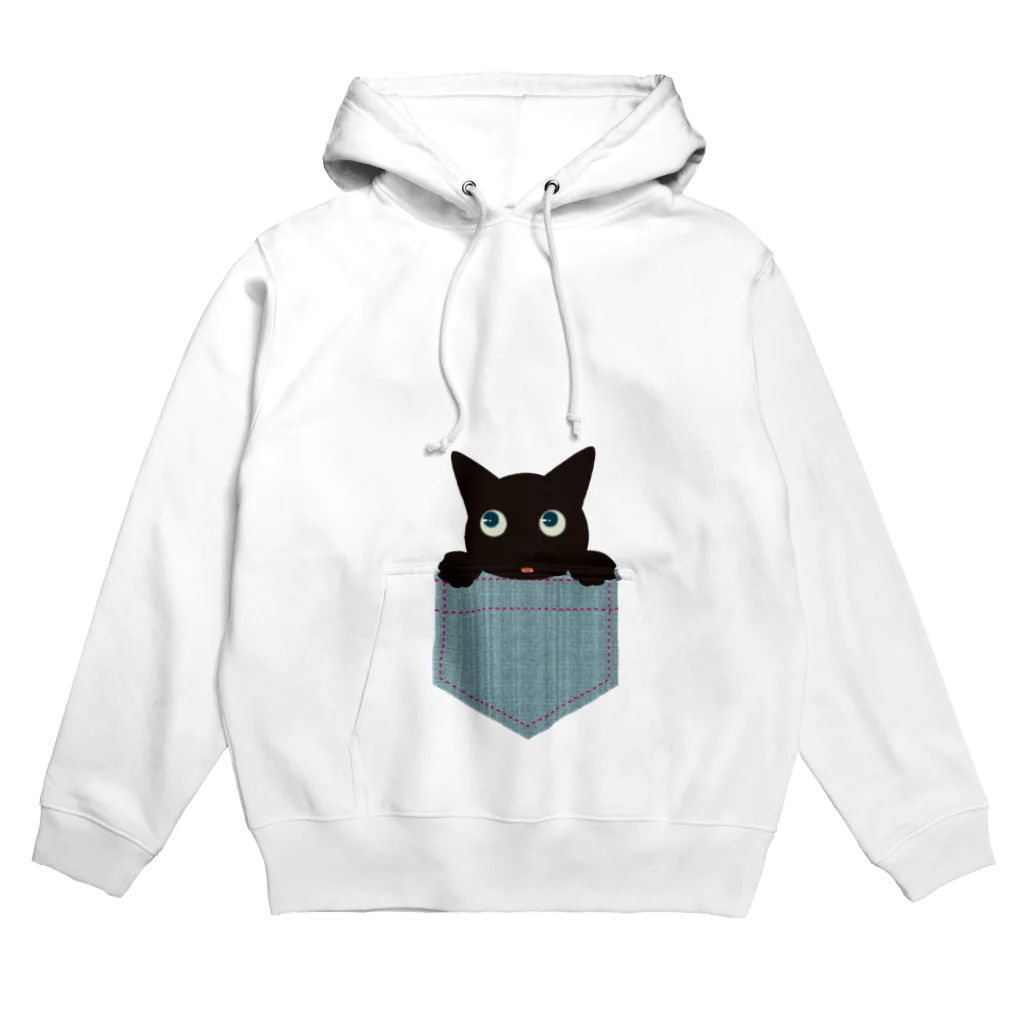 猫とやっし～ぃのアレコレのポケットから猫 Hoodie