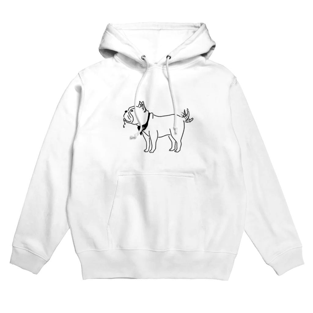 Aliviostaのフレンチブルドッグ しっぽをふる 動物イラスト Hoodie