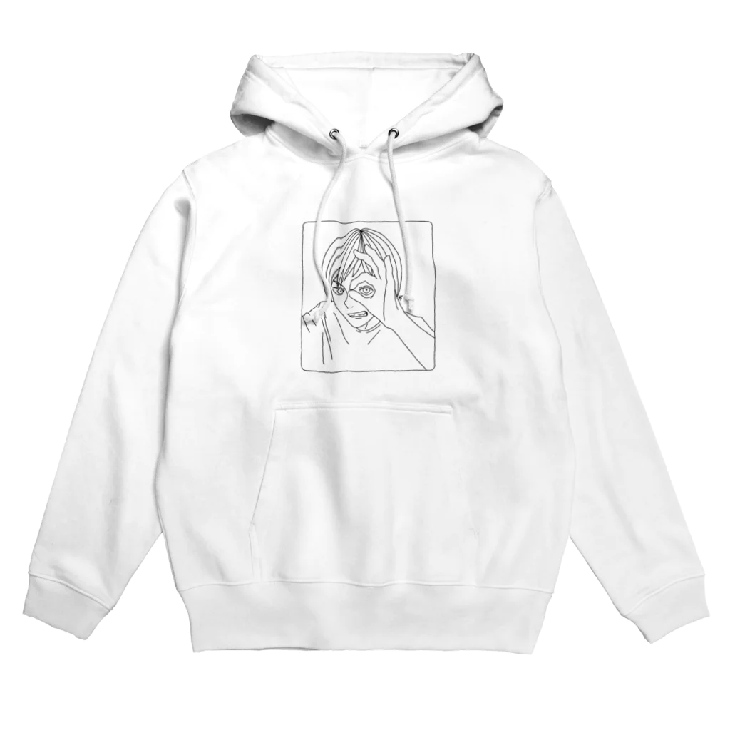 がつののぞきみ（黒） Hoodie