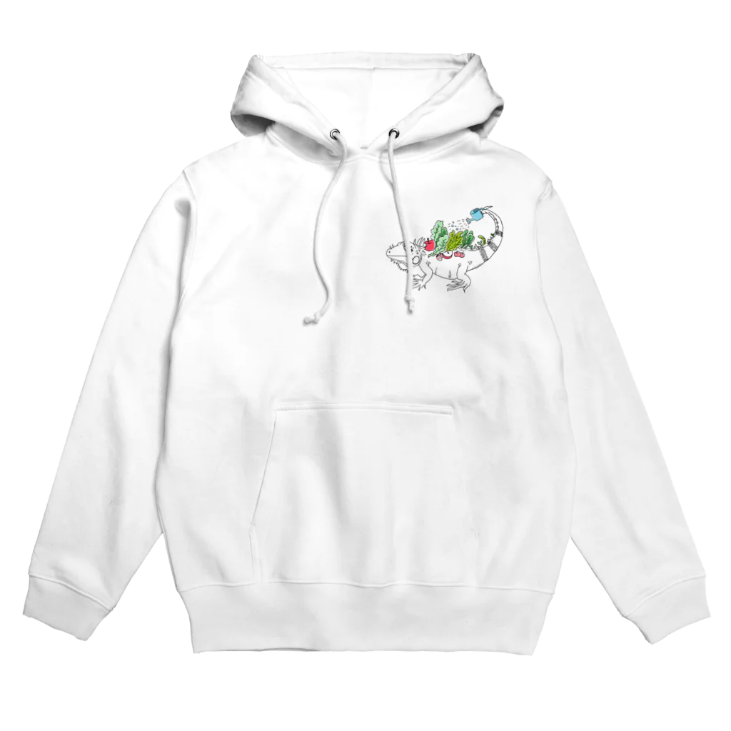 Aya@爬虫類グッズの自給自足イグアナ Hoodie