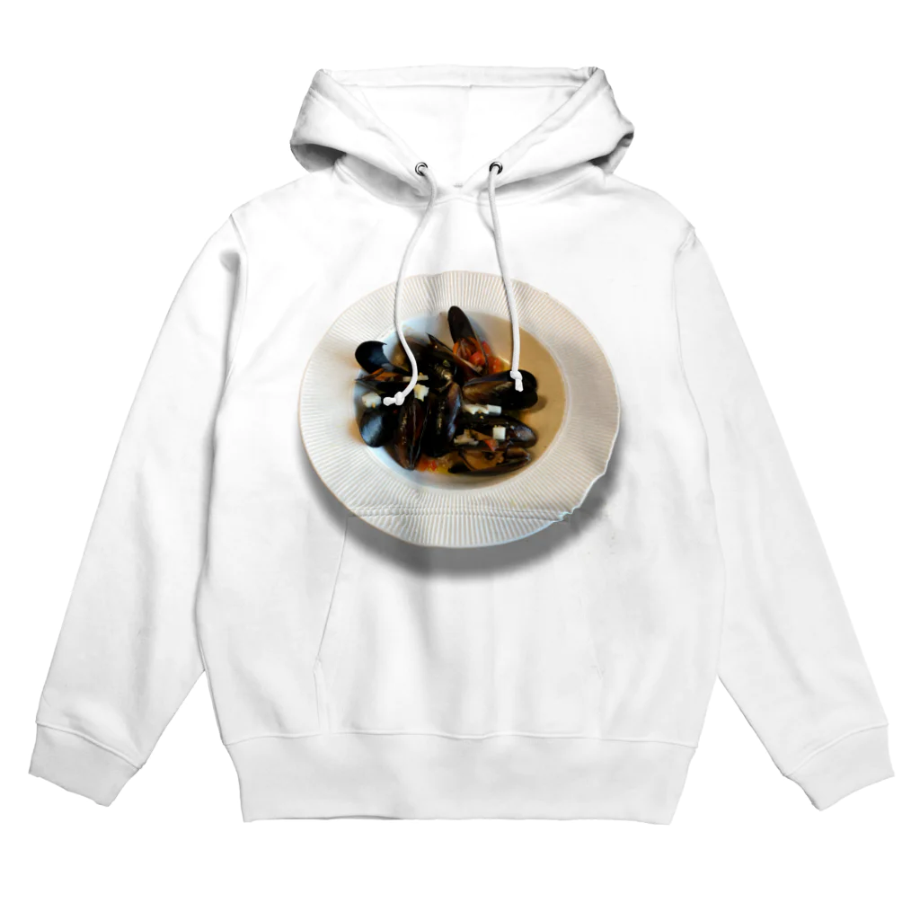 viofranme.のイケてるムール貝の白ワイン蒸し Hoodie