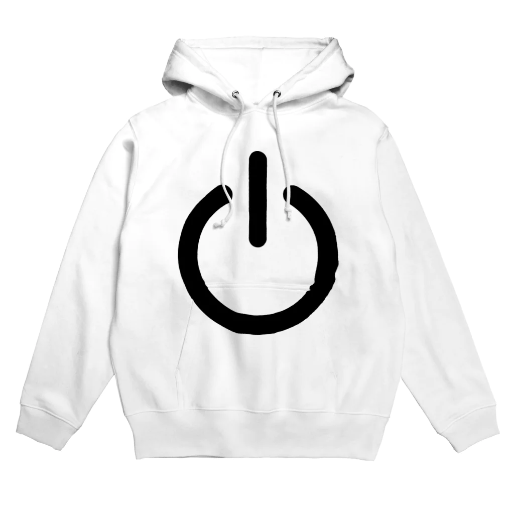 SAMURAI_AKUBIの電源記号　ブラック Hoodie