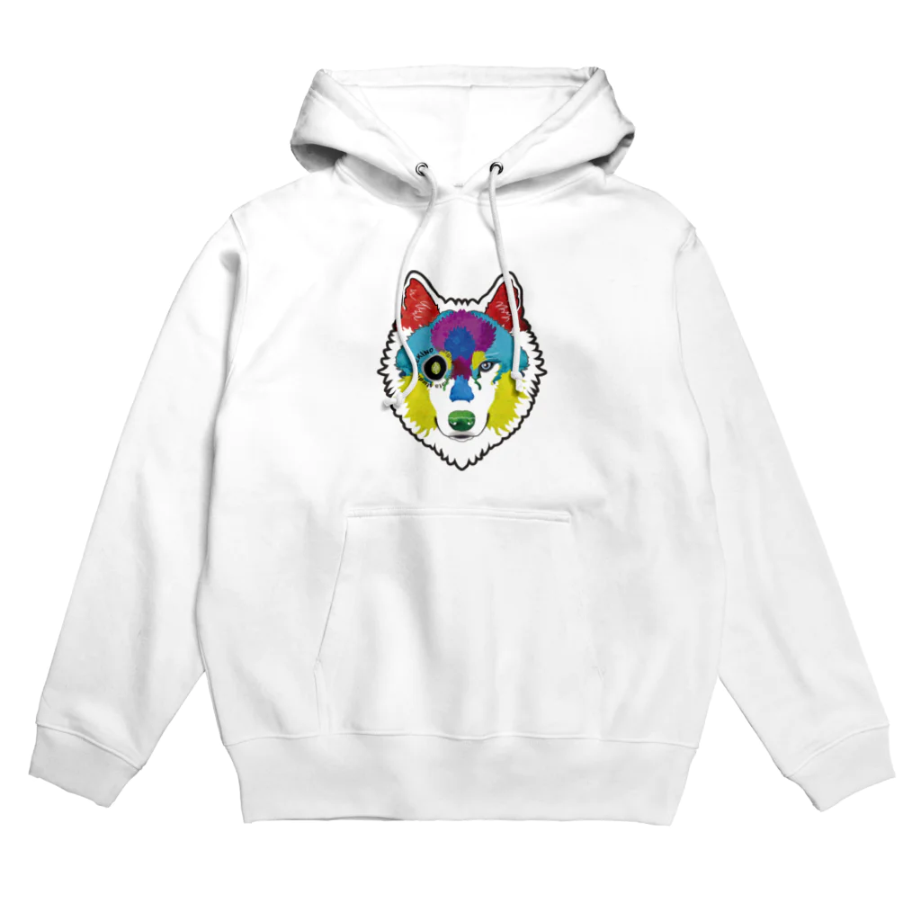 関野絡繰堂の狼-絵具 Hoodie