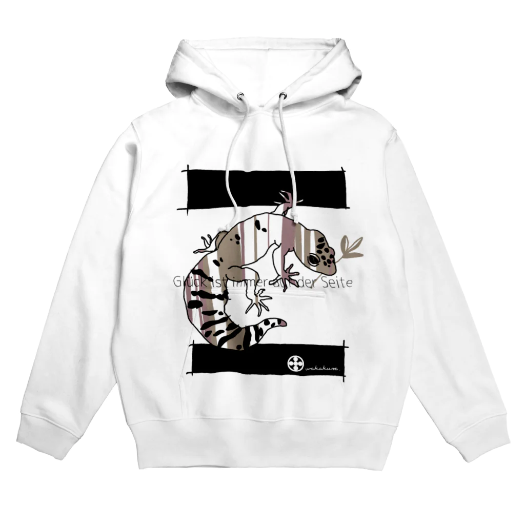 わかくさのストライプ・レオパ(レッド) Hoodie