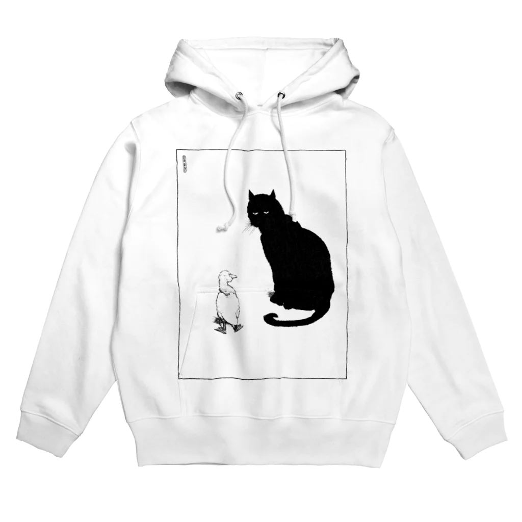 黒豆くんフェアトレードのCan you purr? Hoodie