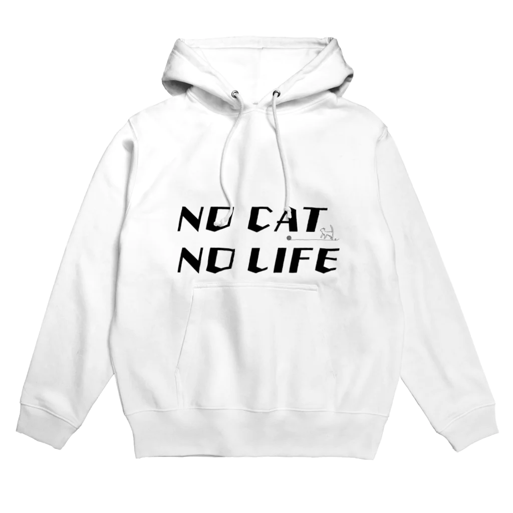 黒猫工房のNO CAT NO LIFE 〜猫がいないと生きていけない〜 Hoodie