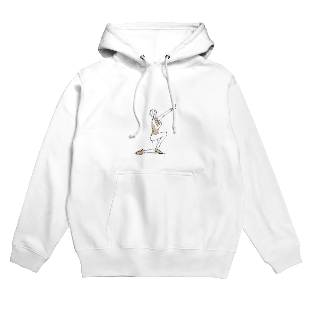 るーく屋のオフホワイトの男の子 Hoodie