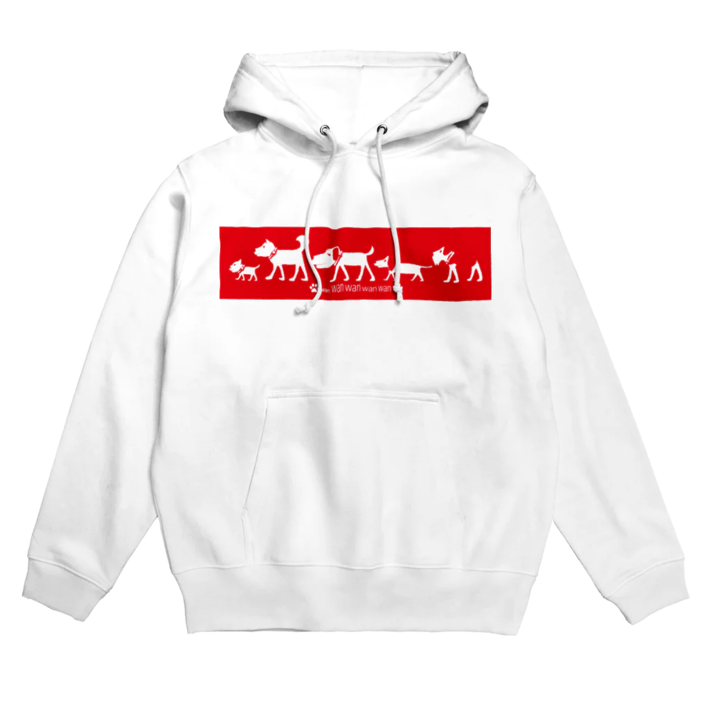 トイズイズムキャラクターズグッズショップの五匹の犬 Hoodie