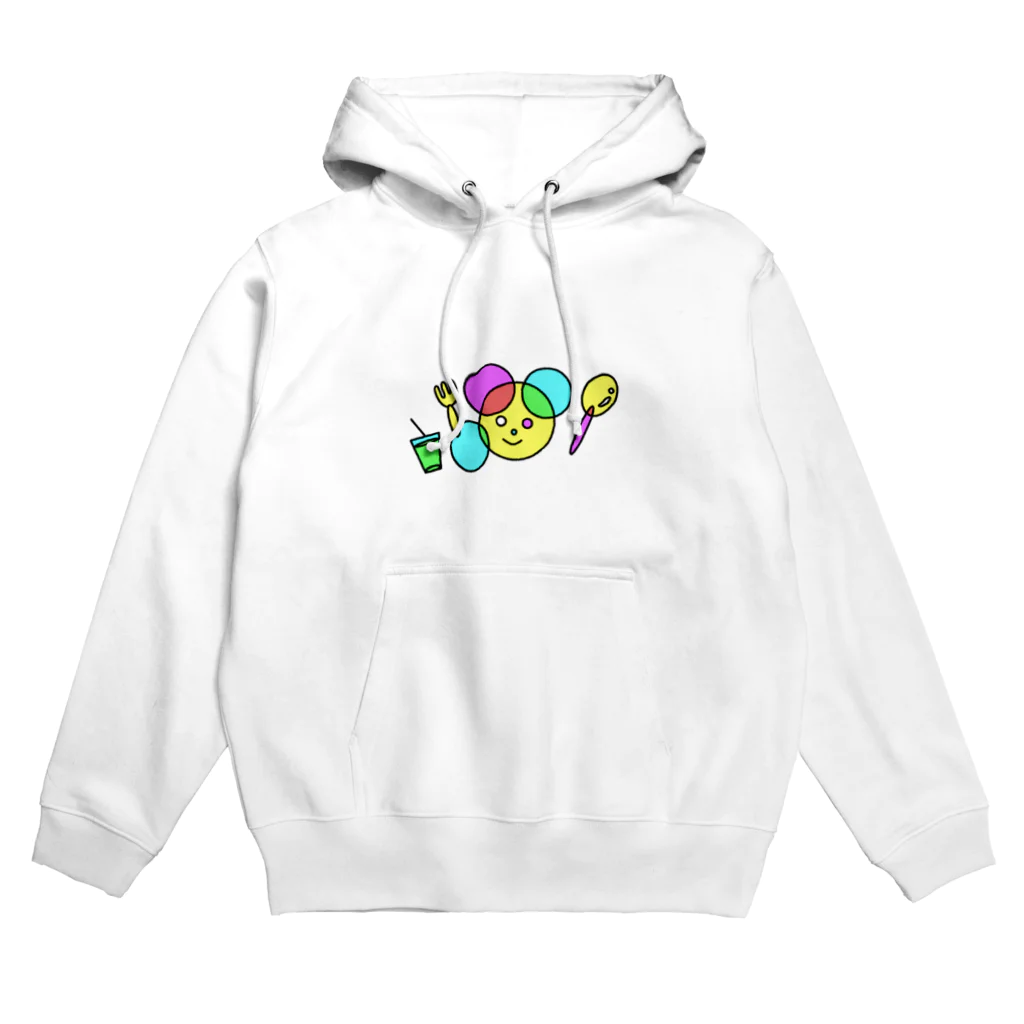 てんぷるしょっぷの３原色くまさん Hoodie