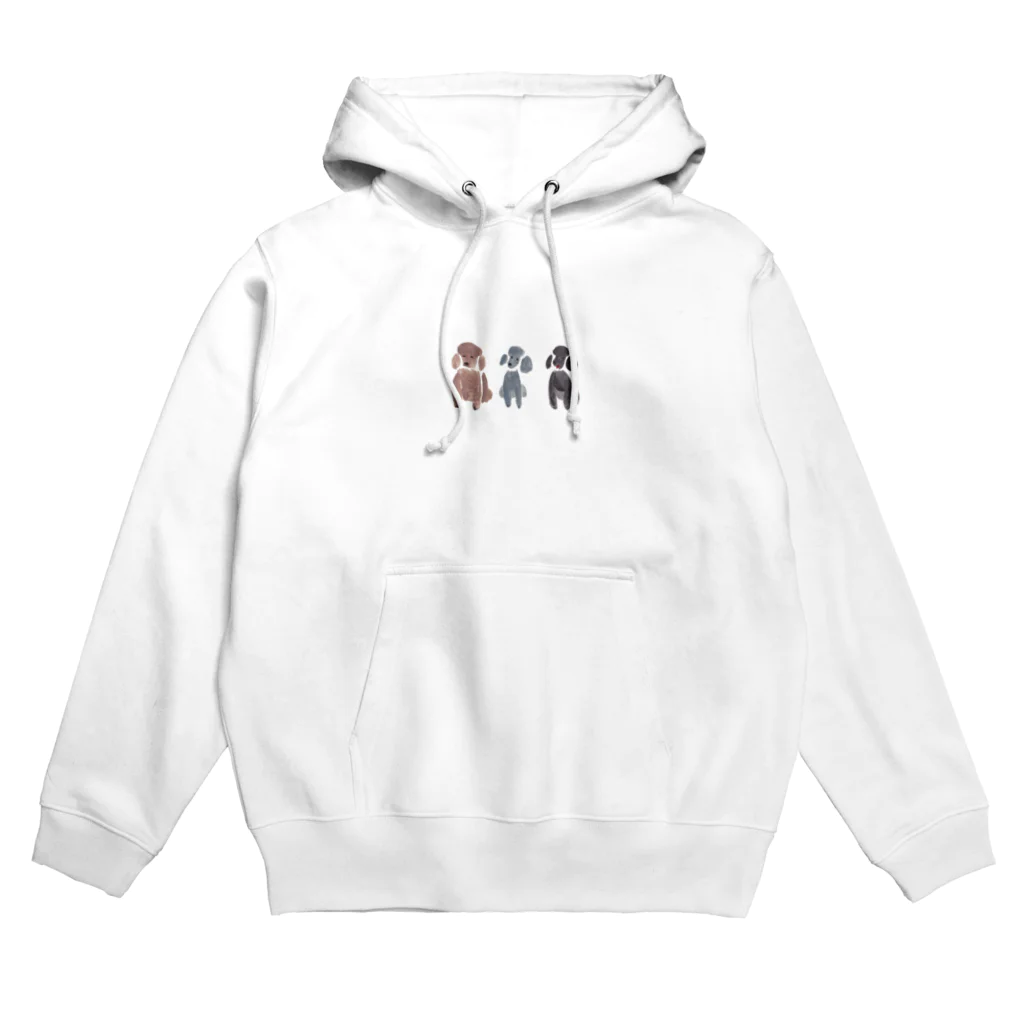 こだまのプードル３匹 Hoodie