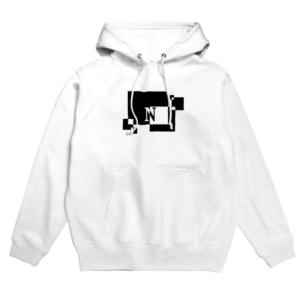 シンプルデザイン：Ｔシャツ・パーカー・スマートフォンケース・トートバッグ・マグカップのシンプルデザインアルファベットN Hoodie