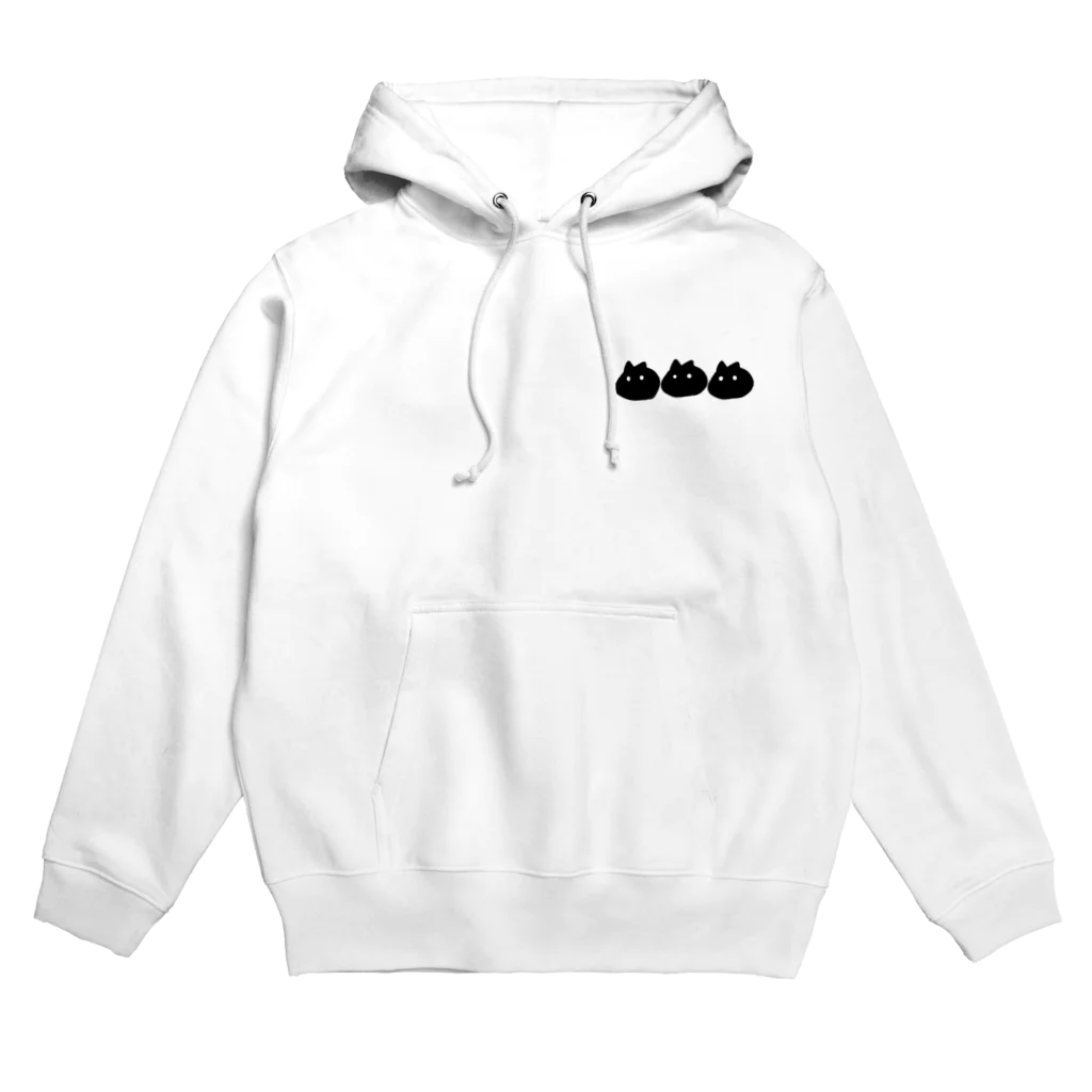 みず屋のさんびきのくろねこ Hoodie