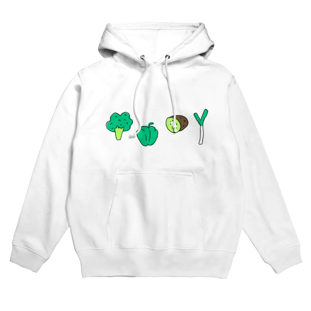 【e-sh0p's】のみどりの野菜 Hoodie