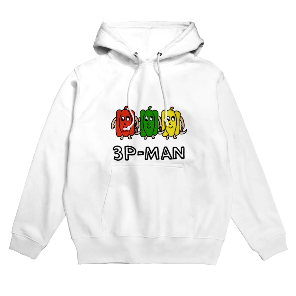 コリぱんだのコリコリ商店の狂った3種のピーマンくんたちパーカー Hoodie