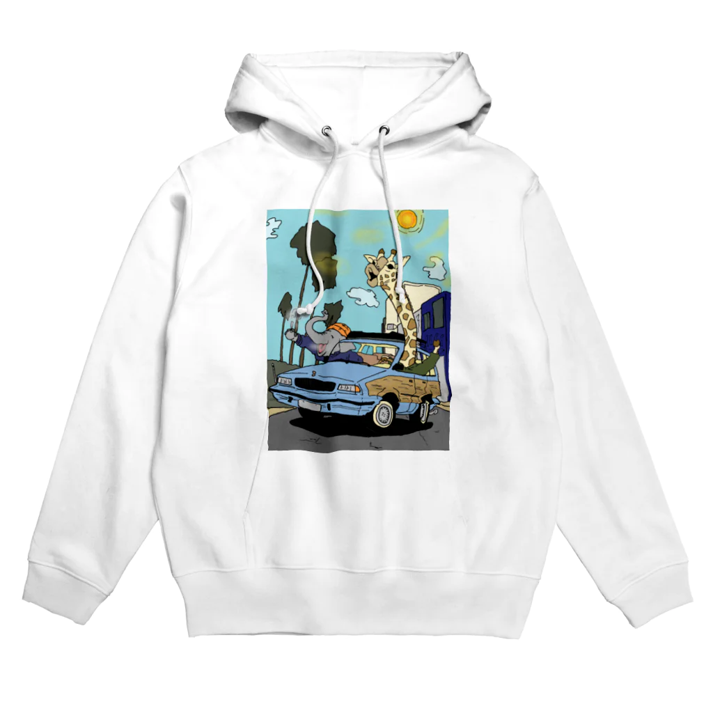 Inoue_KazmaのCalifornia Animals Parker Hoodie