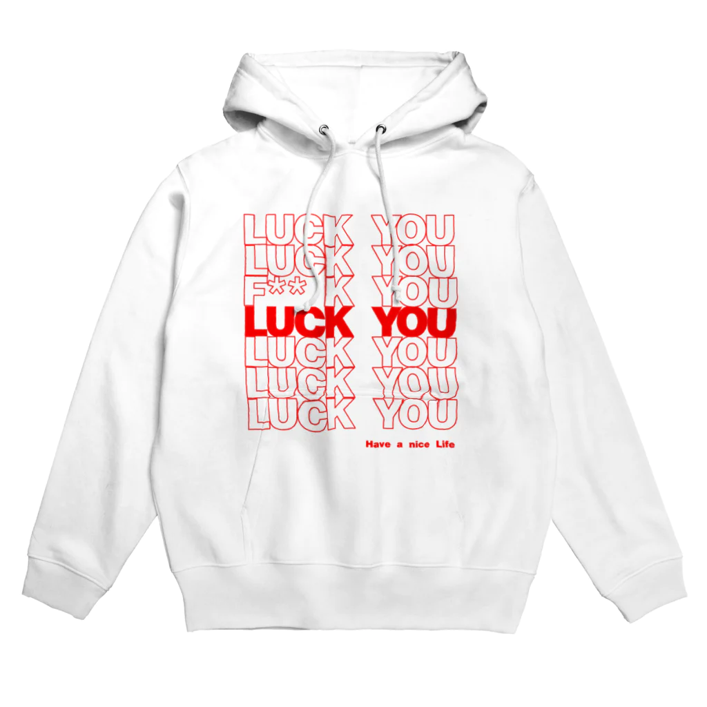 yukizuriの“F” & LUCK YOU LOGO パーカー