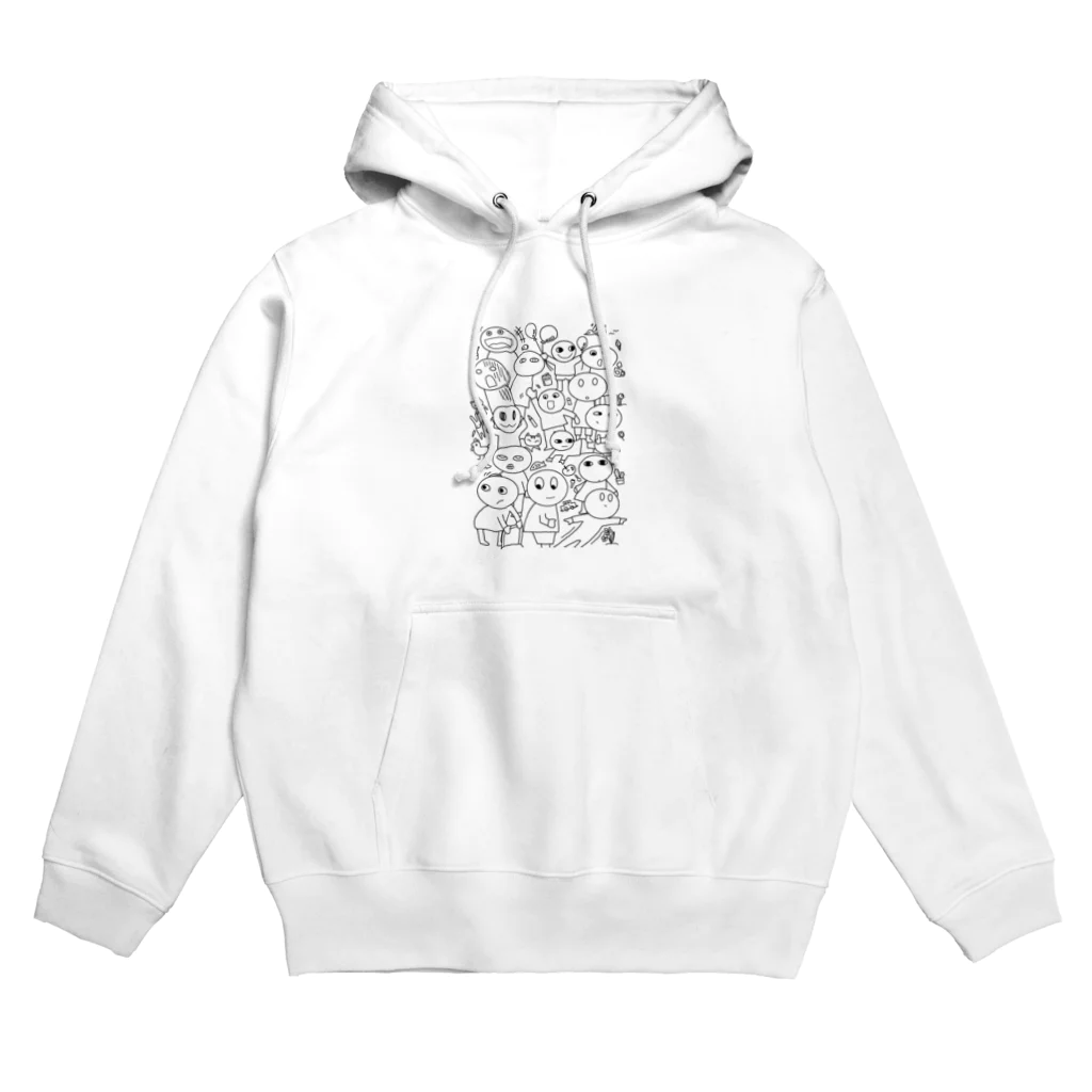 amupontanのわたしはわたし　すきかってちゃん　モノトーン Hoodie