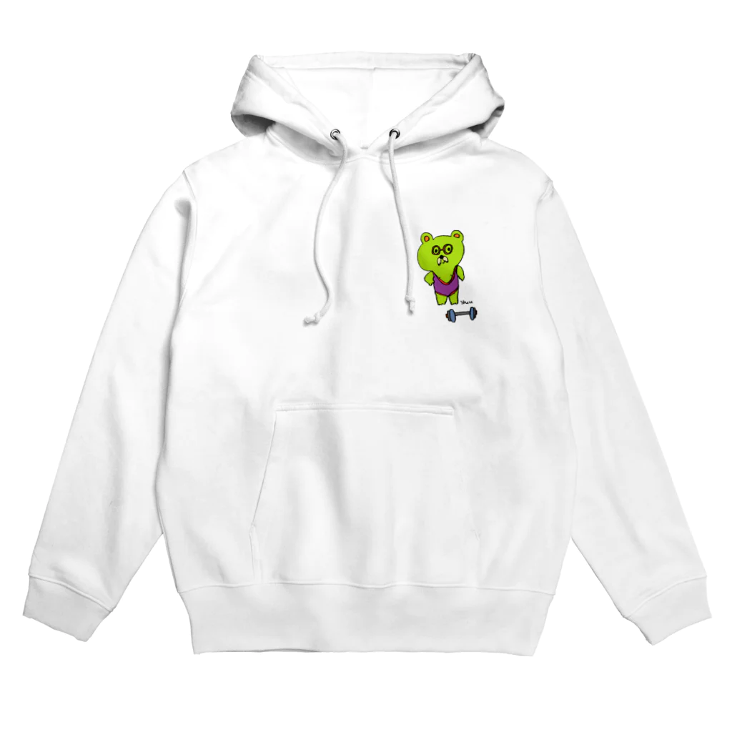 yuuのダンベルとくまじじい Hoodie