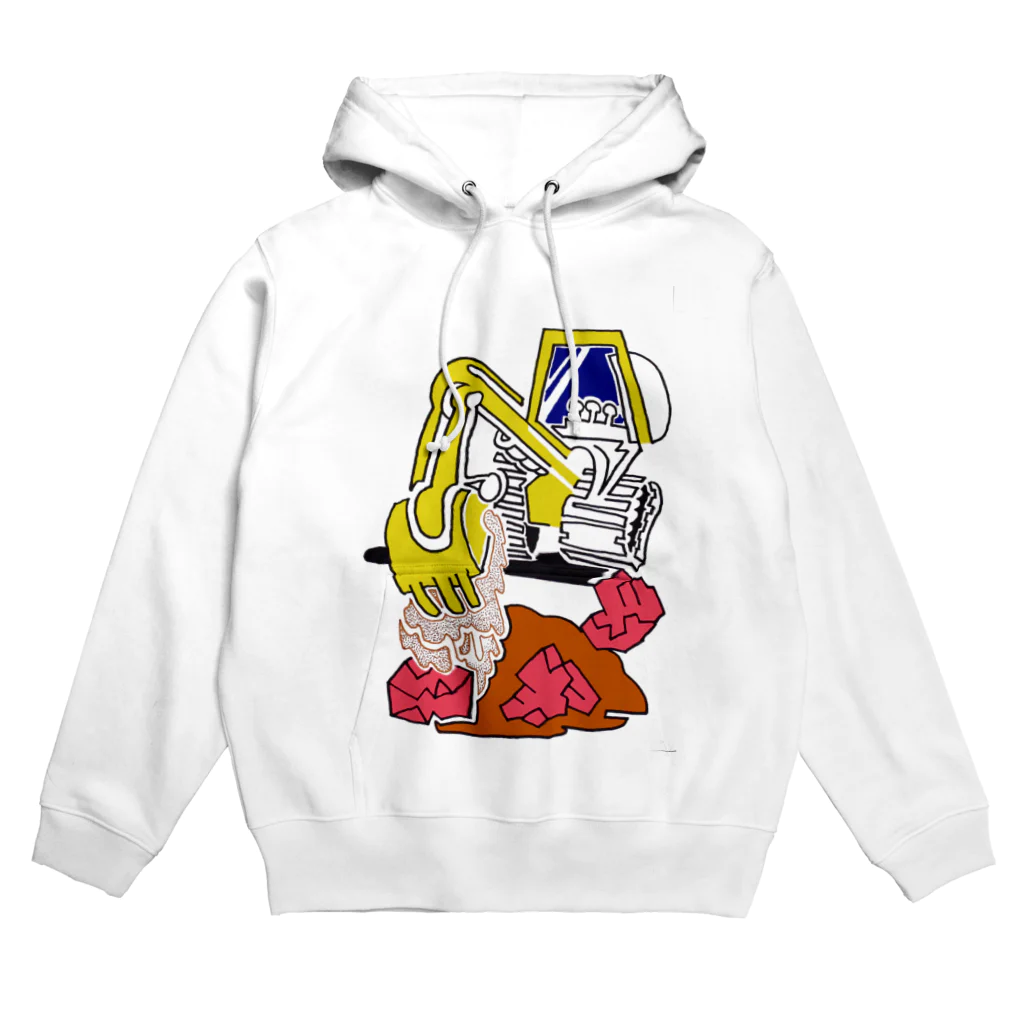 mikakaartの(ミ) パワーショベル Hoodie