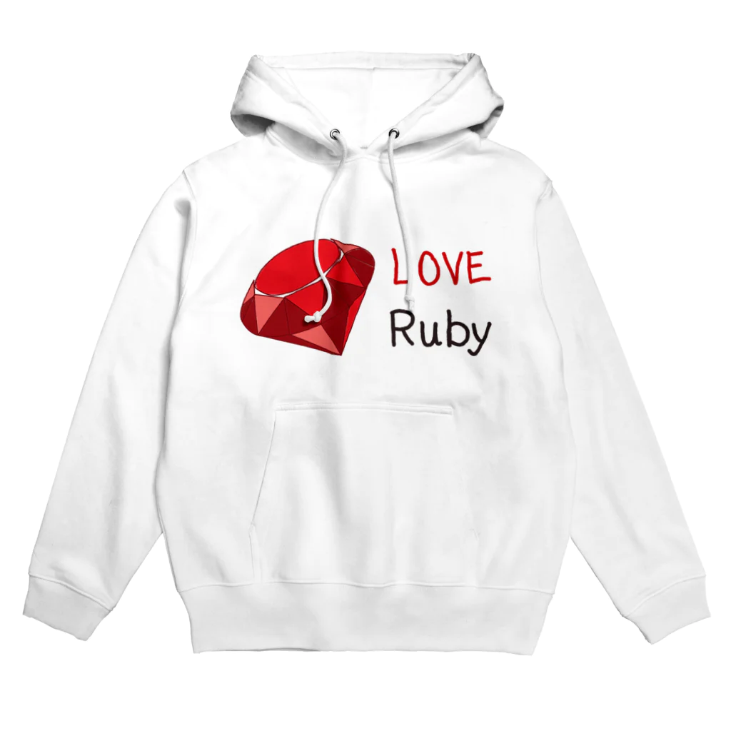 tegaki-menのlove ruby Hoodie