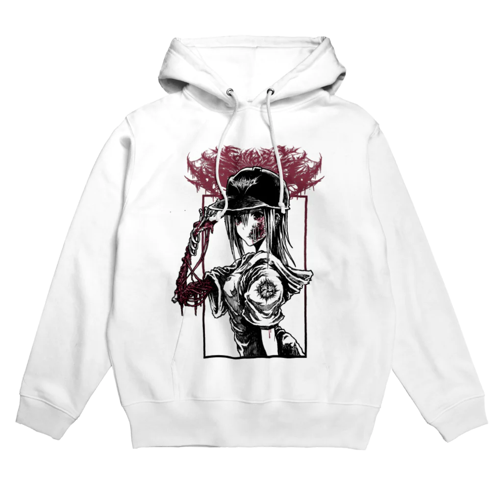 【Carnage Society】のGORE-GIRL4(WHITE) Hoodie