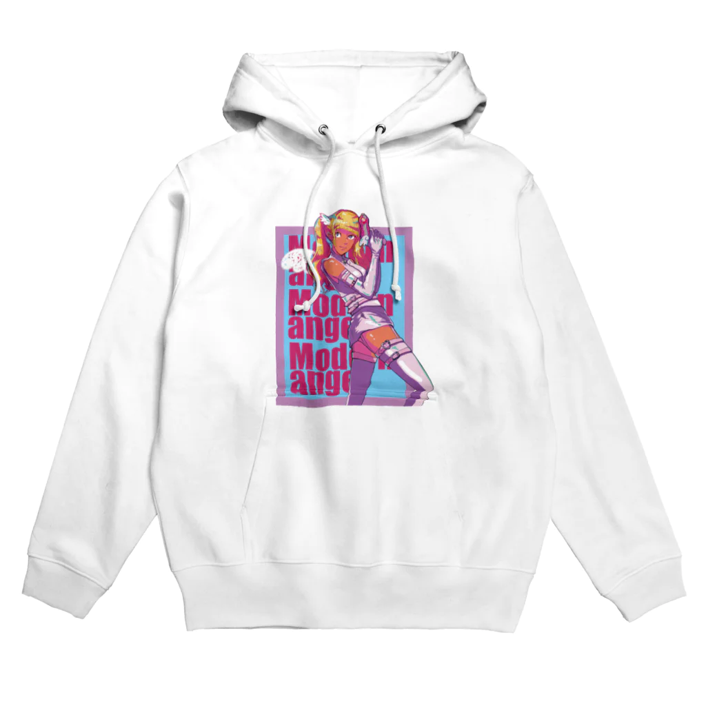 なかなか恋ができない！！！の現代の天使ちゃん（ブルー） Hoodie