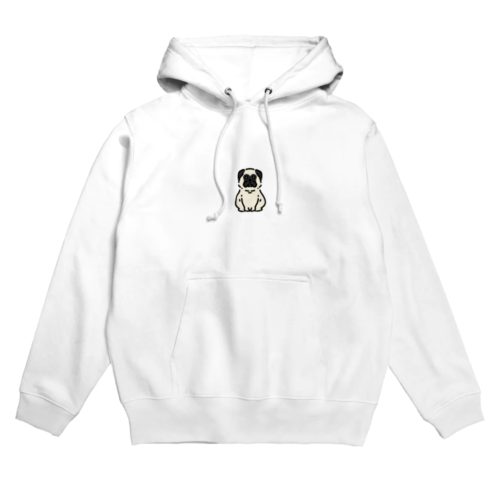 O D SHOPのワンポイントアニマル服　パグ Hoodie