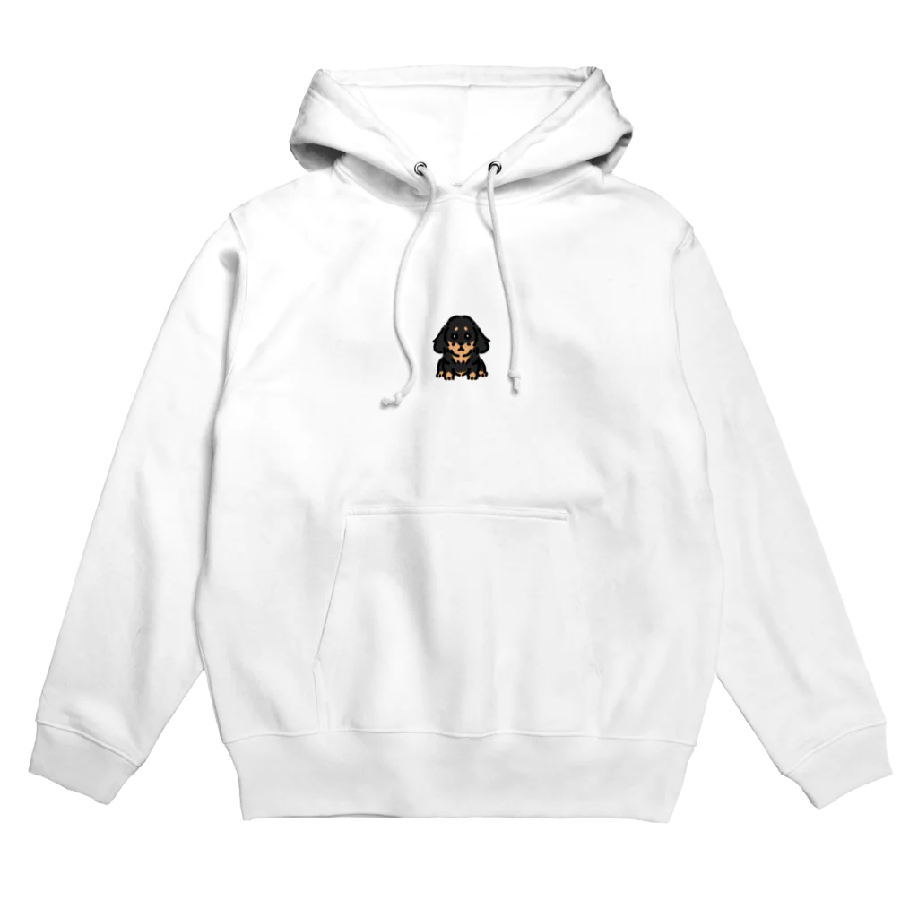 O D SHOPのワンポイントアニマル服　ダックス Hoodie