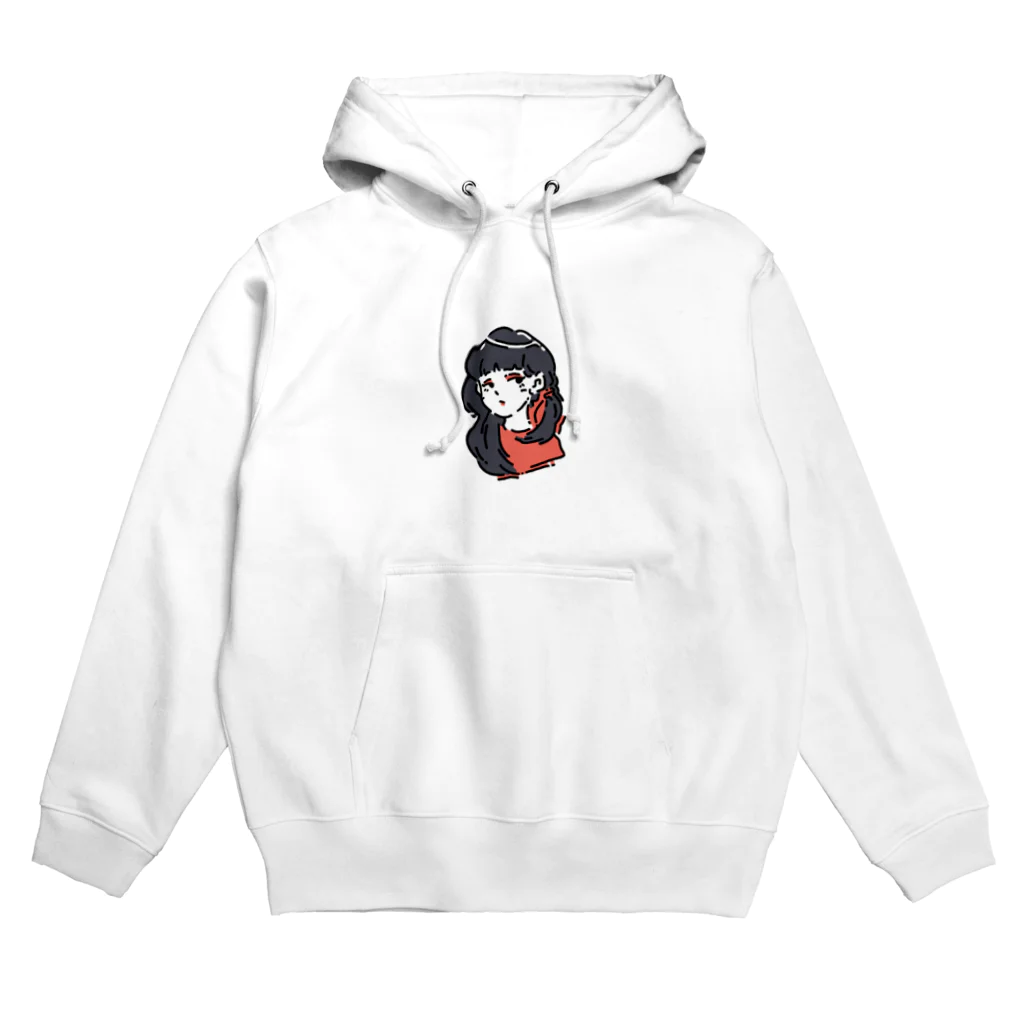 O D SHOPのワンポイントデザイン服　女の子1 Hoodie