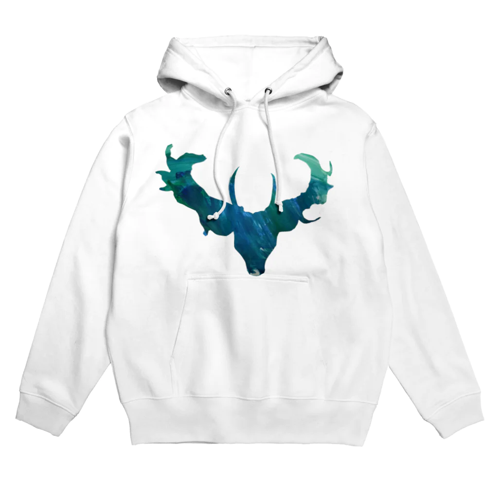 Jgailの旦那の店のダマジカ青緑 Hoodie