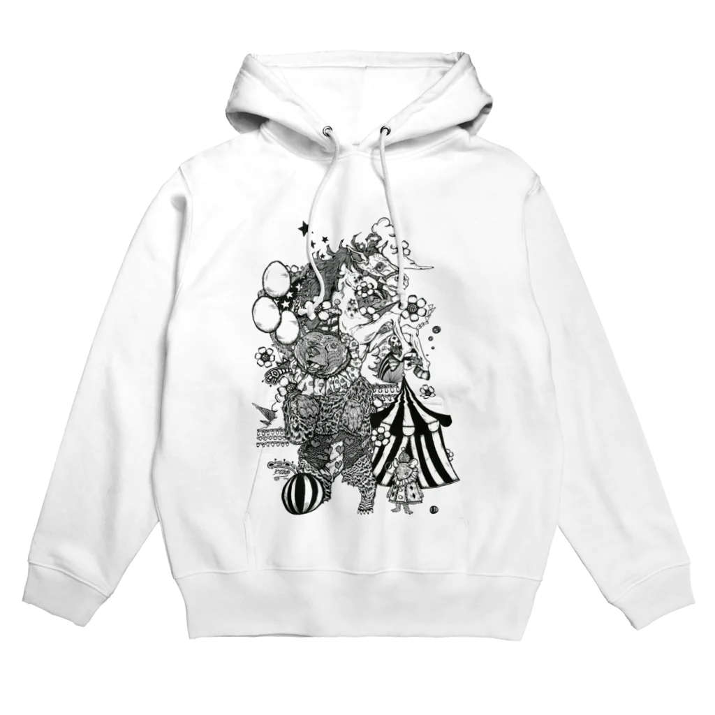 筆ペン画家 原良輔のcircus Hoodie