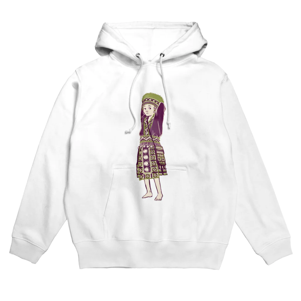 IZANAMI by Akane Yabushitaの【タイの人々】モン族の女の子 Hoodie