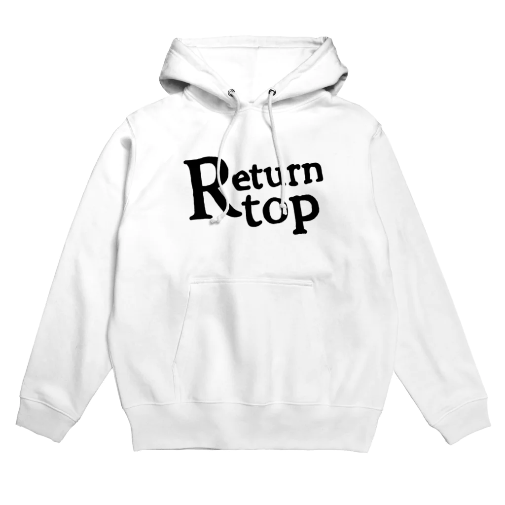 Mark Squier Design SUZURI店のReturnTop Black Hoodie