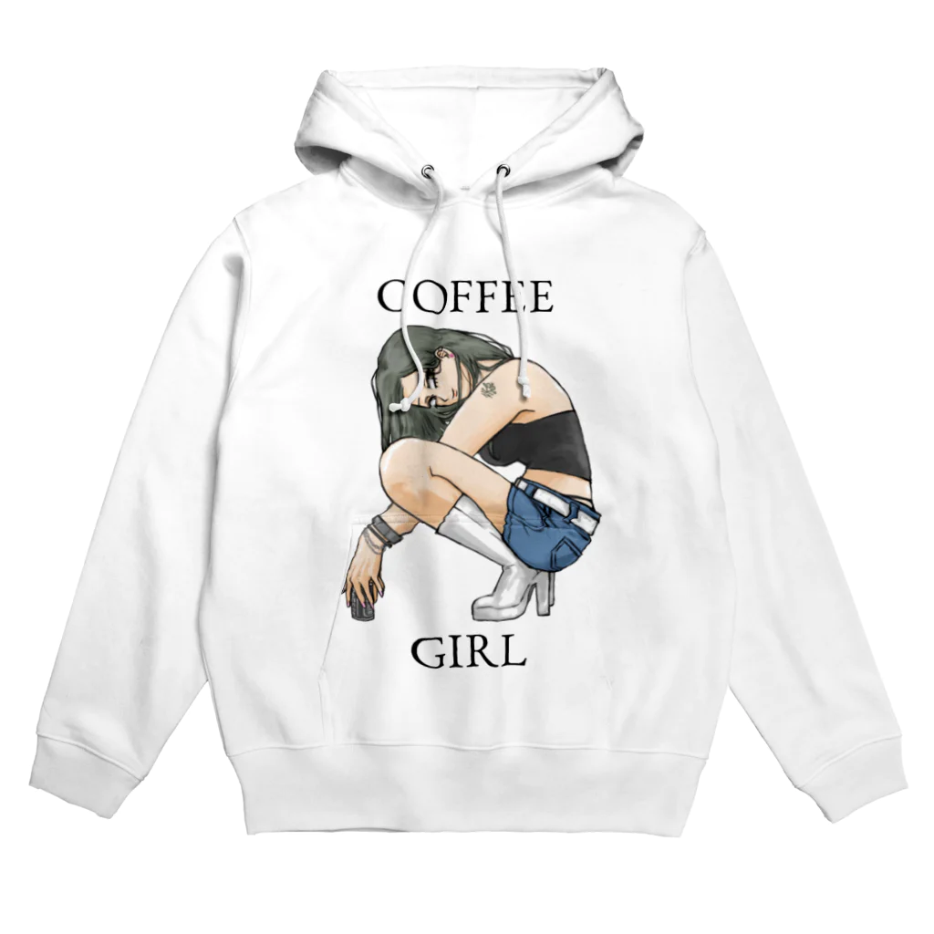 かにみそのCoffee Girl Hoodie