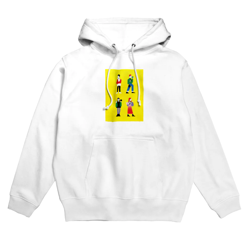 生き方見本市TOKAIの5.長方形黄色全身 Hoodie